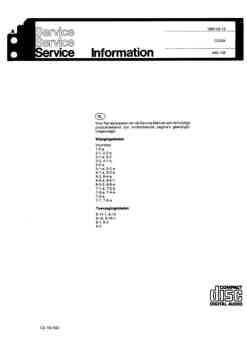 Philips cd-204 service manual PDF (Dutch)